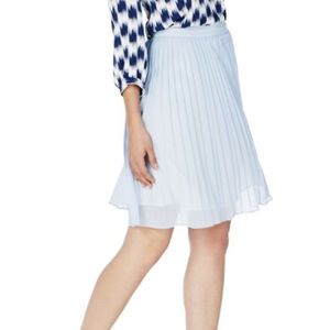 Blue pleated skirt